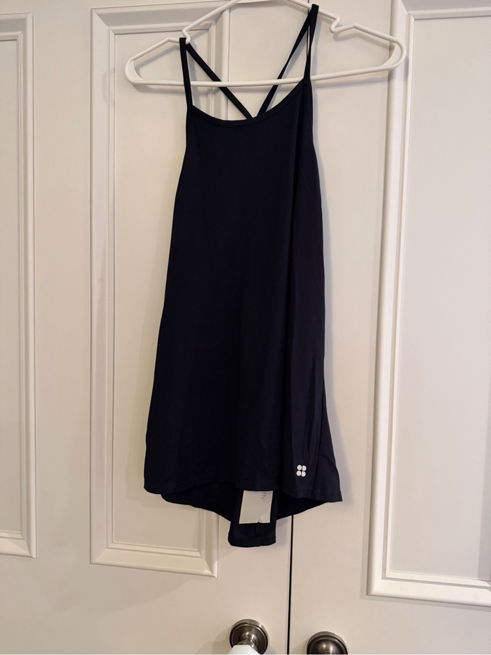 Sweaty Betty Salutation Tie Back Yoga Top. MWT. Black. Size S.